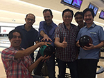 Faculty for the inaugural AUA/UAA Urology Residency Course test out their bowling skills in Singapore.