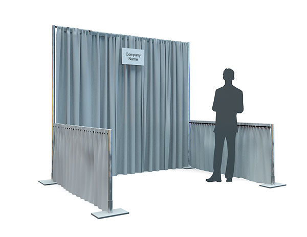Sample 10x10 Exhibitor Draped Booth