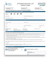 AUA2025 Attendee Mailing List