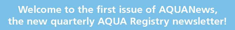 AQUA News Welcome