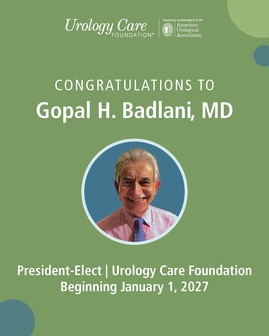 UCF Names Gopal H. Badlani, MD, as Next President