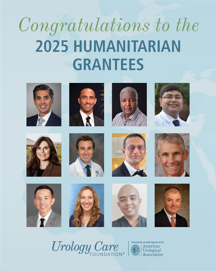 2025 Urology Care Foundation Humanitarian Grant recipients