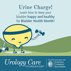 Urine Charge! Learn how to keep your bladder happy and healthy for Bladder Health Month!